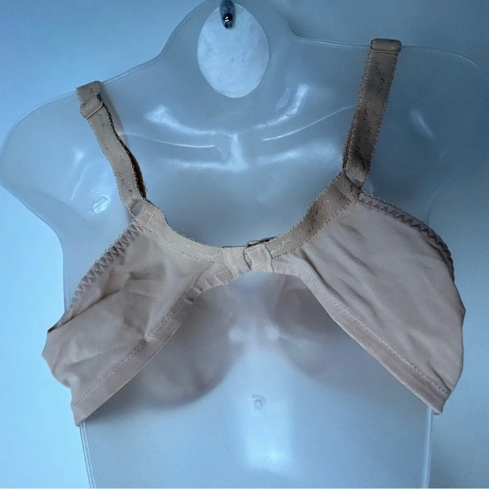Goddess‎ Beige Tan Wire Lace Unlined Bra 40DD